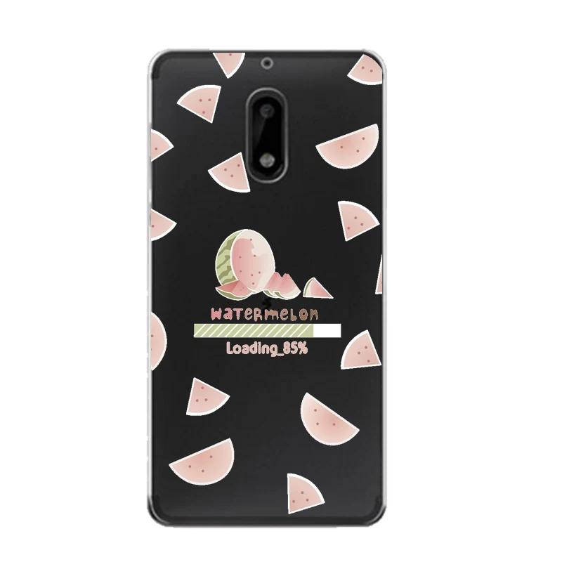 Мягкий прозрачный чехол для телефона из ТПУ с арбузом Nokia3 5 6 8 N540 N640 N535 N830