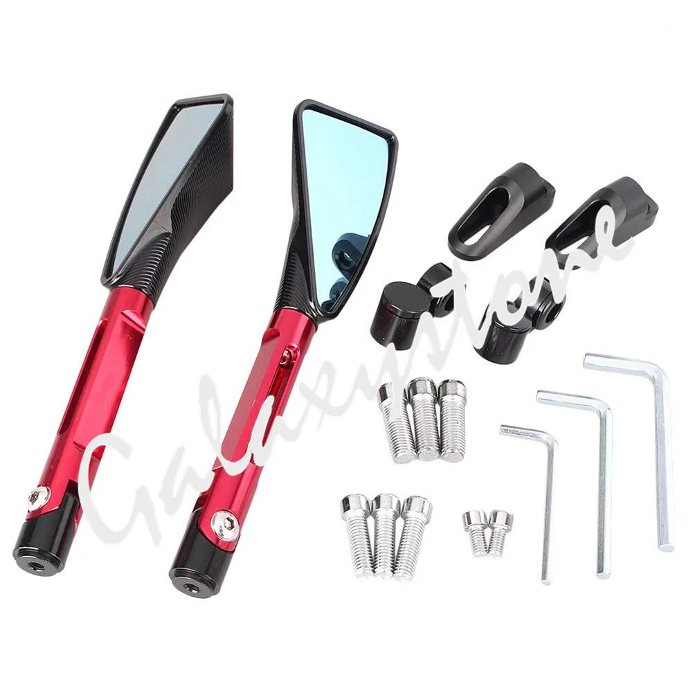 2PCS CNC Aluminum Universal Rear Side Rearview Mirror For Motorcycle Street Bike | Автомобили и мотоциклы