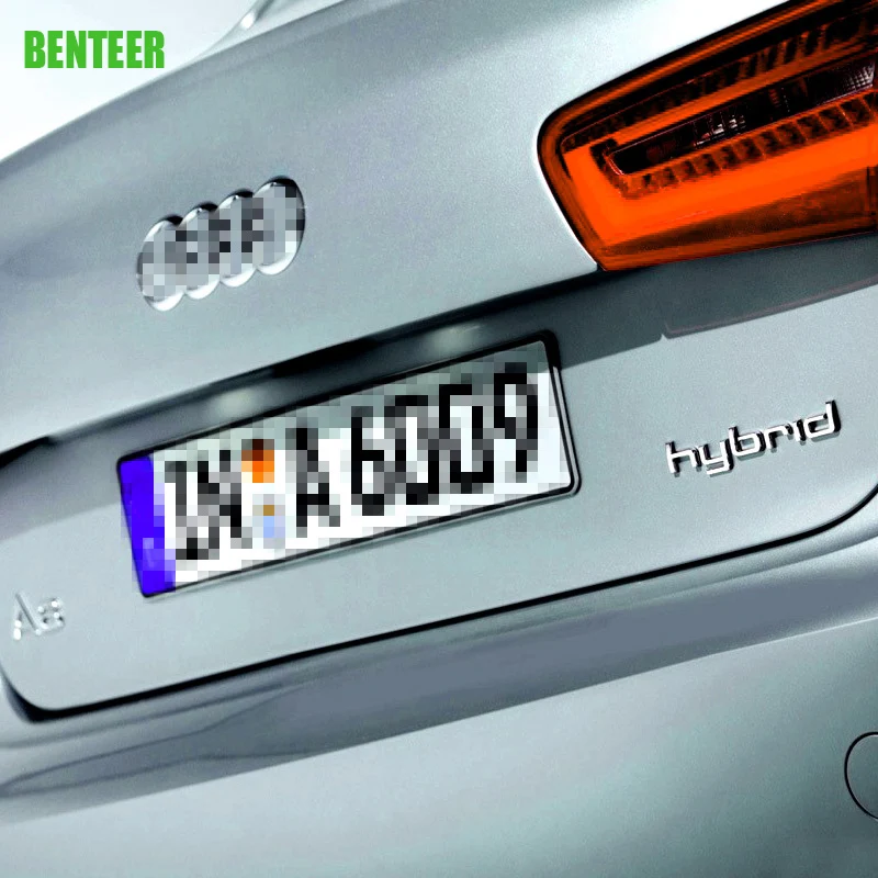 

ABS HYBRID Car Tail Sticker Car Exterior Decoration Sticker For Audi Sline RS A1 A3 A4 A5 A6 A7 A8 Q3 Q5 Q7 TTS