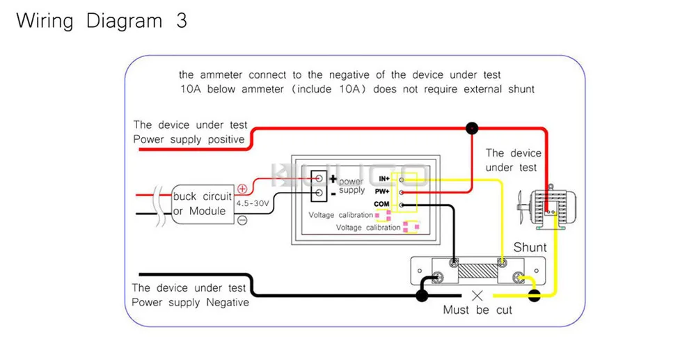 Цифровой тестер постоянного тока 0 ~ 100 в/50A измеритель напряжения 12 В 24 Вольтметр