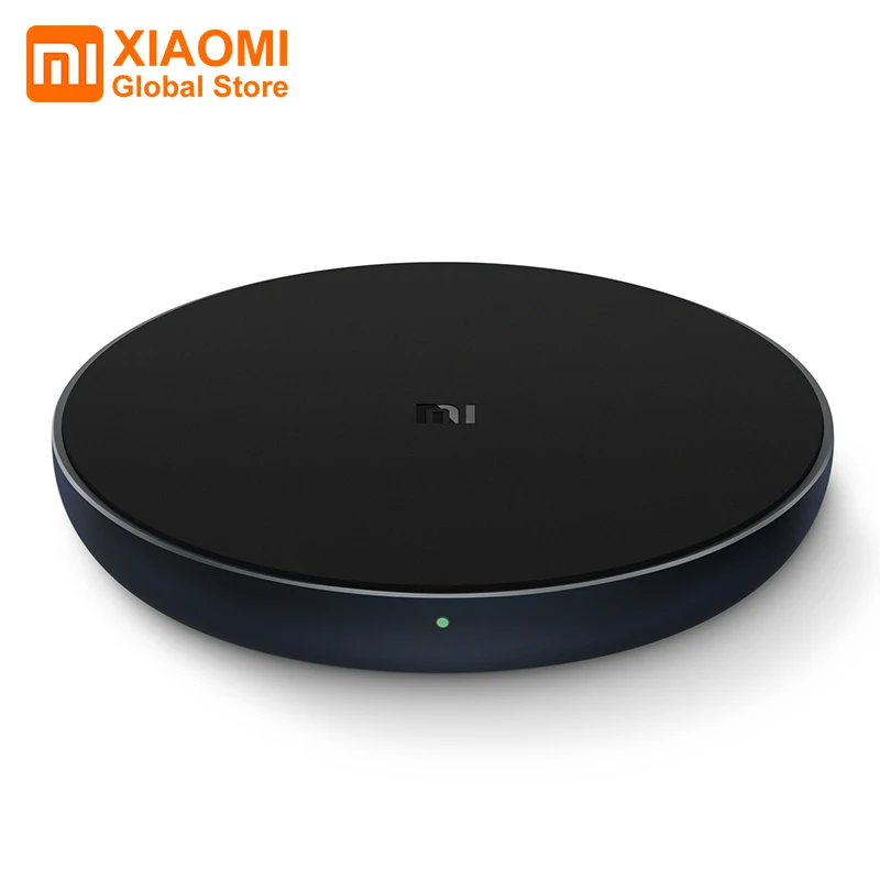 Беспроводное зарядное устройство Xiaomi, стандарт Qi, максимальная Быстрая зарядка 10 Вт, умное совместимое зарядное устройство для MIX2S, Iphone 8,8 p, X и Sumsung S9