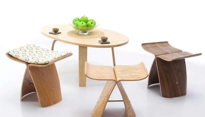 Современный дизайн деревянный стул отдыха маленький Многофункциональный