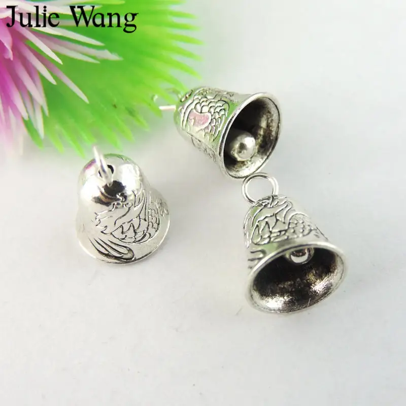 Маленькая подвеска Julie Wang в форме колокольчика (без звука) 5 50 шт. из сплава