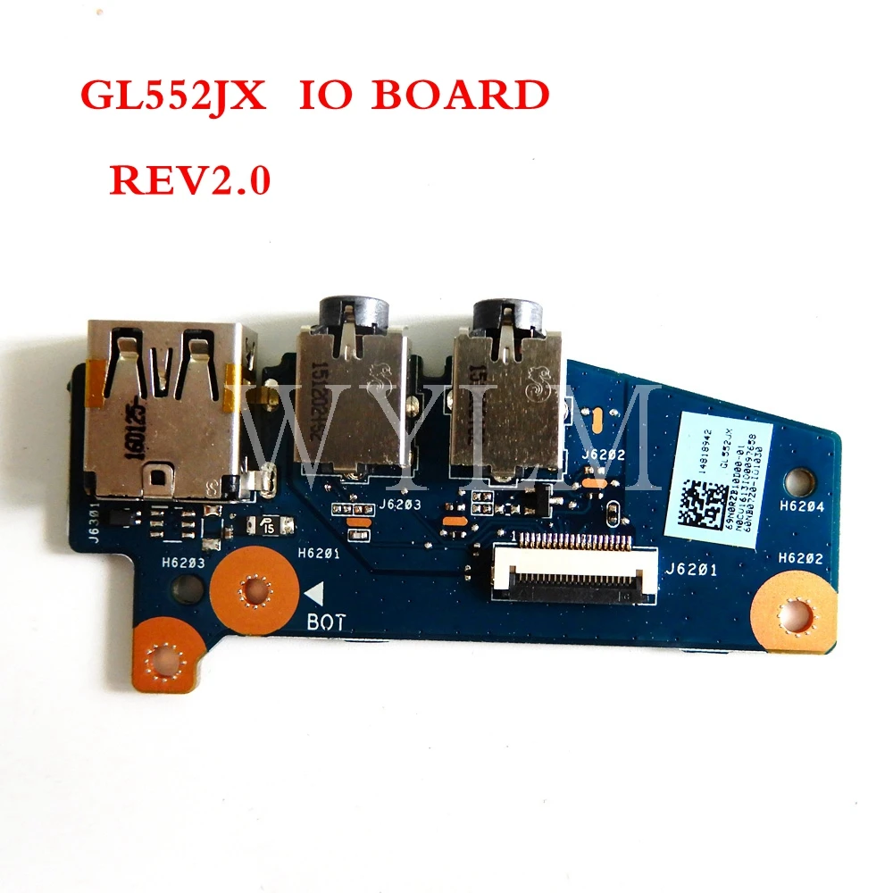 GL552JX IO_board REV2.0 для ASUS FX plus ZX50J GL552 GL552J ZX50JX Материнская плата ноутбука аудио панель/USB