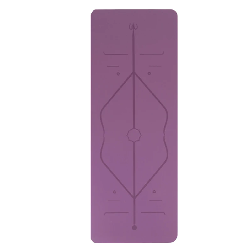 

5 mm Thickness PU Anti-Slip pad Natural rubber body line Yoga mat Yoga practice Auxiliary mat exercise exercise mat