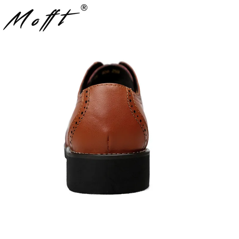 Size 38-46 Pointed Toe Formal Leather Shoes Men Lace Up Height Increasing Spring Summer Breathable | Обувь