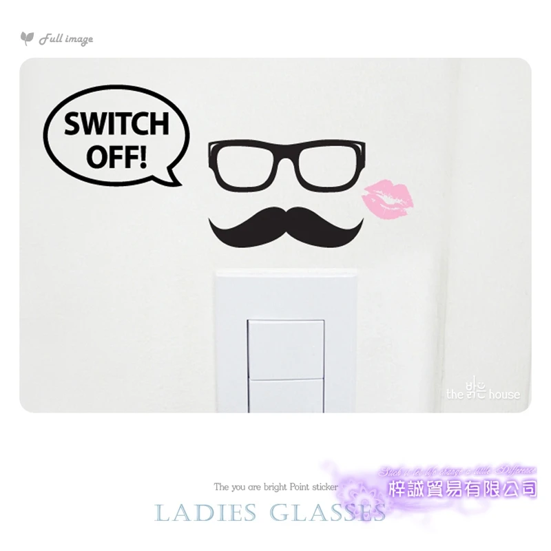 

Glasses Optical Sticker Eye Care Shop Switch Decal Store Posters Vinyl Wall Decals Parede Decor Mural Sticker