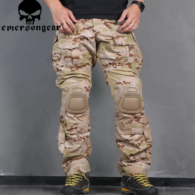 Новинка года; MCAD Emerson G3 Tactical bdu G3; боевые штаны Emerson BDU; армейские камуфляжные штаны в военном стиле с наколенниками; стрейчевые штаны