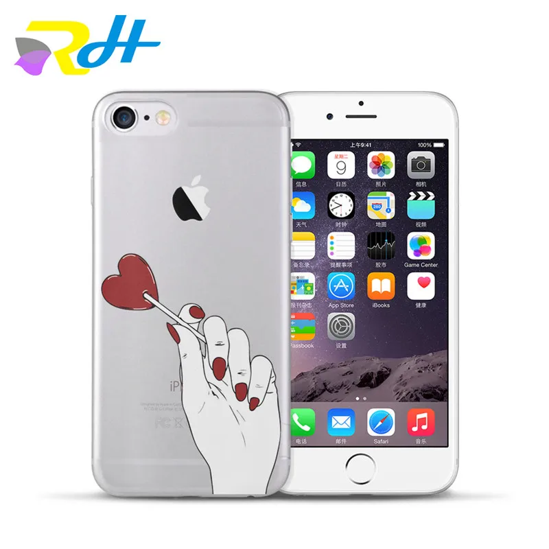 Чехол для Apple iPhone 5 чехол 6 6s 7 8 Plus X Xr Xs Max мягкий жесткий из ТПУ телефона с рисунком