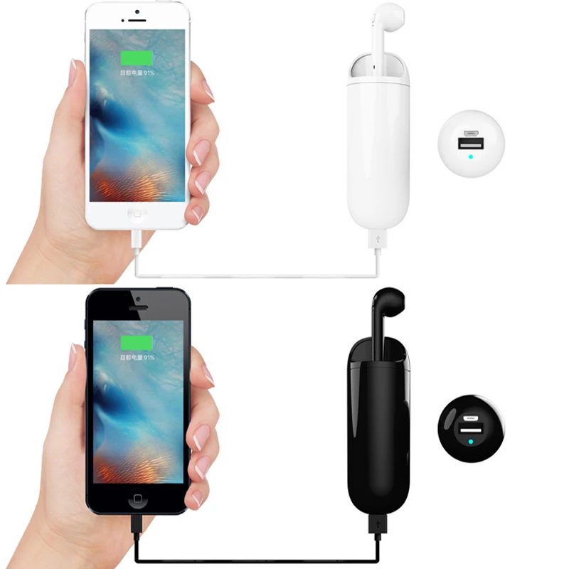 Headphones Business Wireless 4.2 Blutooth Earphone with 3300mah Mobile Power Stereo Earbuds Mic for Iphone Ios | Электроника