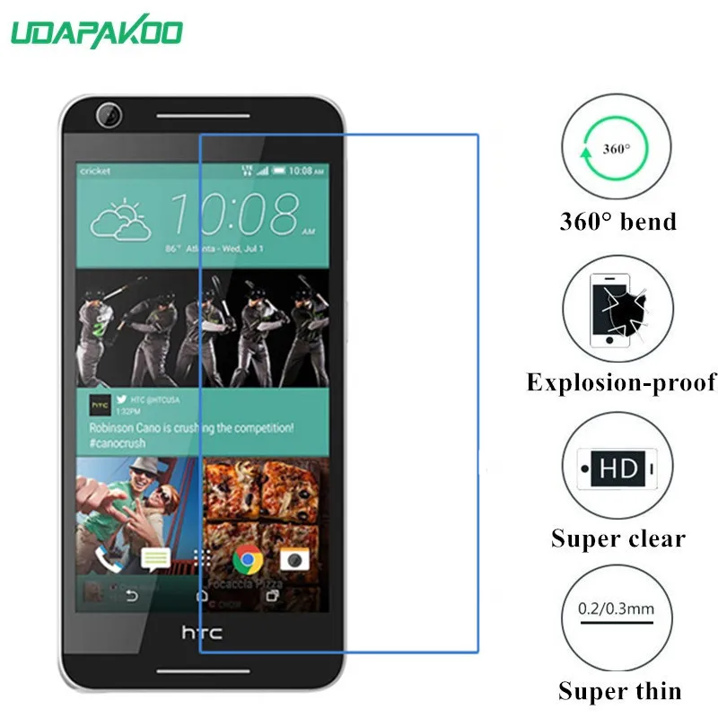 Udapakoo прозрачная закаленная (мягкое стекло) пленка для HTC Desire 625 нано
