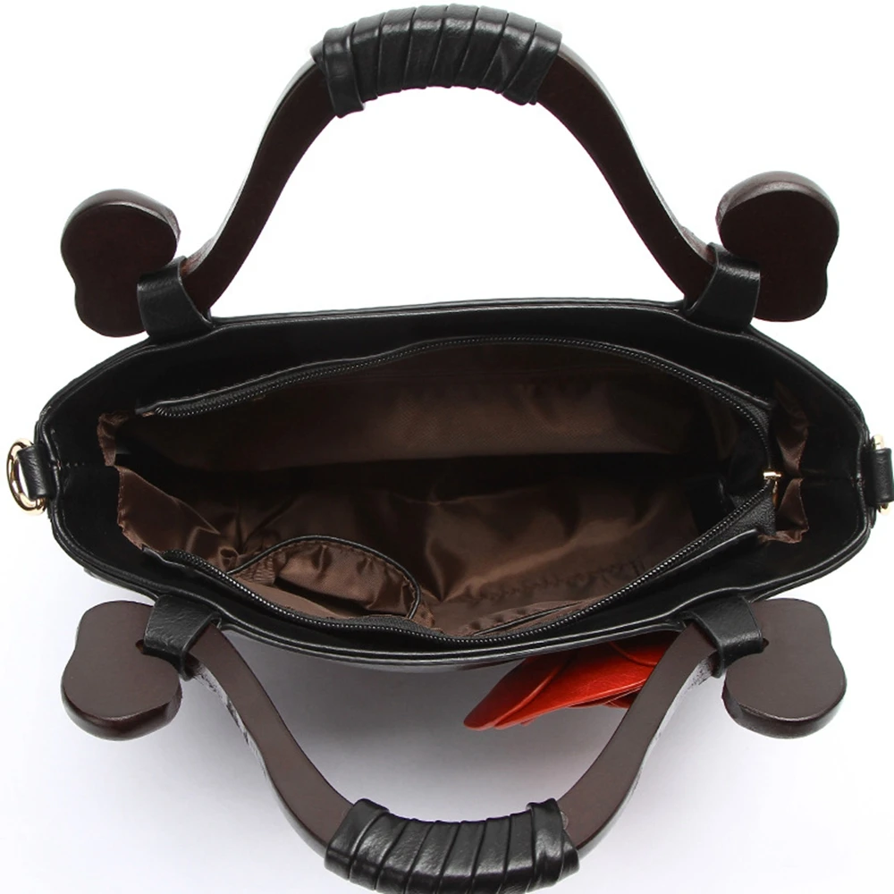 LADSOUL Высококачественная женская сумка на плечо женские кожаные сумки с цветами