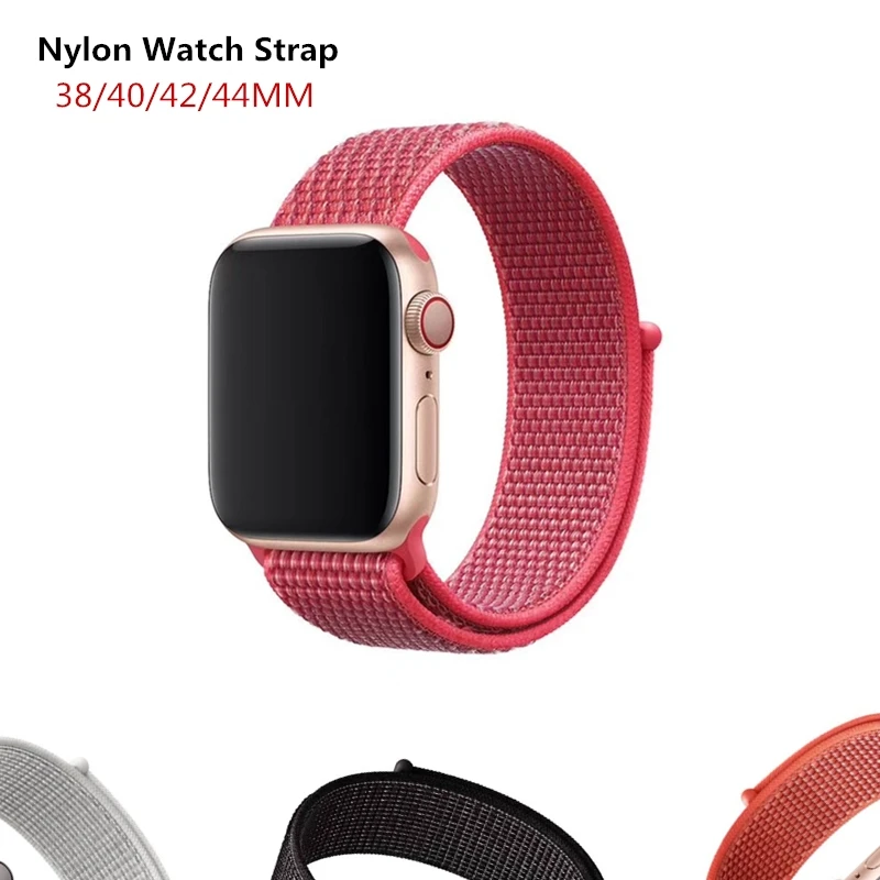 Новый Тканый нейлоновый спортивный ремешок для Apple Watch серии 4 44 мм 40 iWatch 42 38 1 2 3