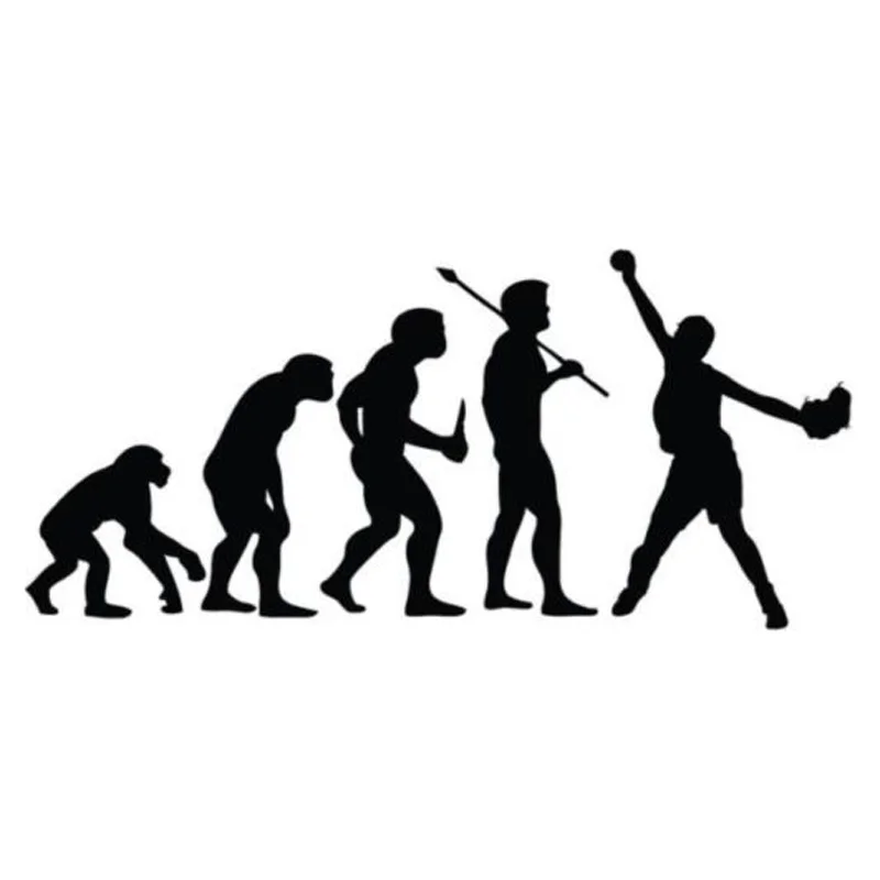 14 2 см * 6 Эволюция Softball наклейка на машину мотоцикл Виниловая Наклейка