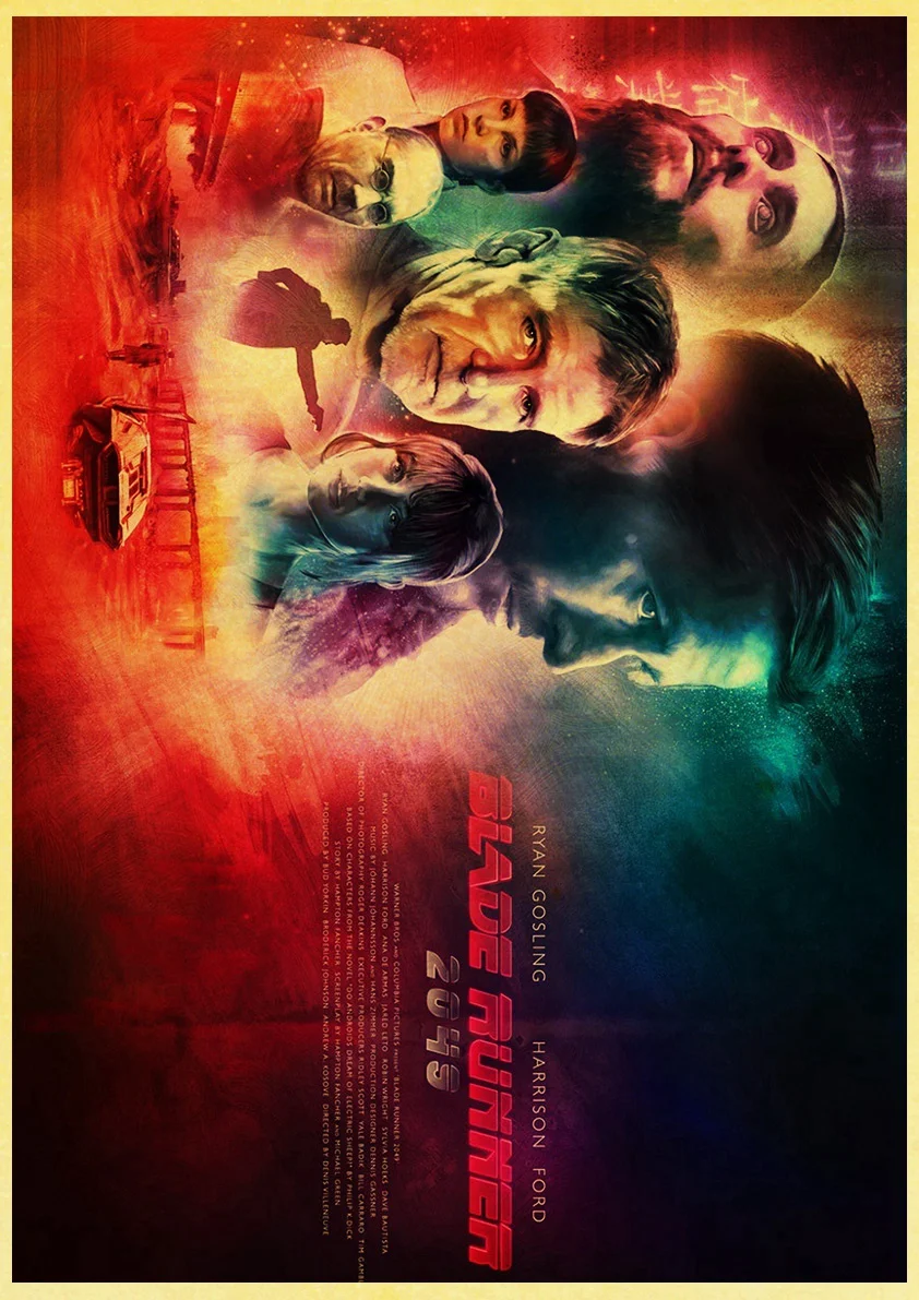 E089 Фильм Blade Runner 2049 Ретро плакат печать высокого качества стикер стены гостиной домашний декор крафт-бумага бар стикер стены - Цвет: E089