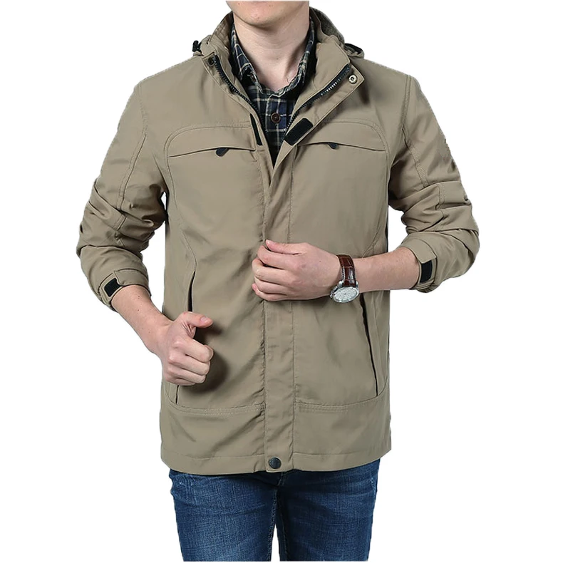 Зимняя ветрозащитная куртка MANLI в стиле милитари мягкая ветровка спортивное