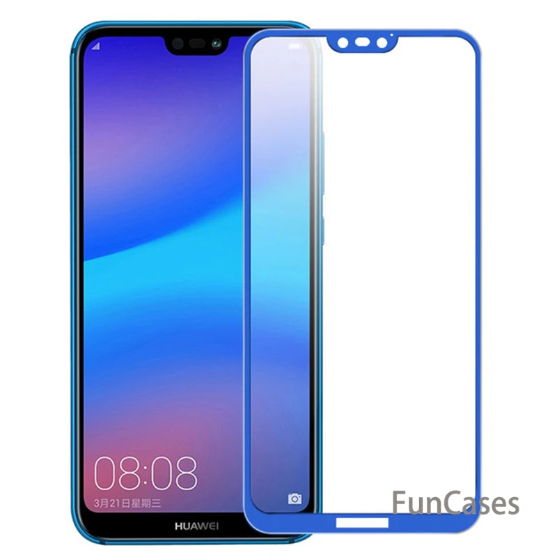 Полное покрытие защитное стекло для huawei P20 Lite Pro Чехол экрана пленка P 20