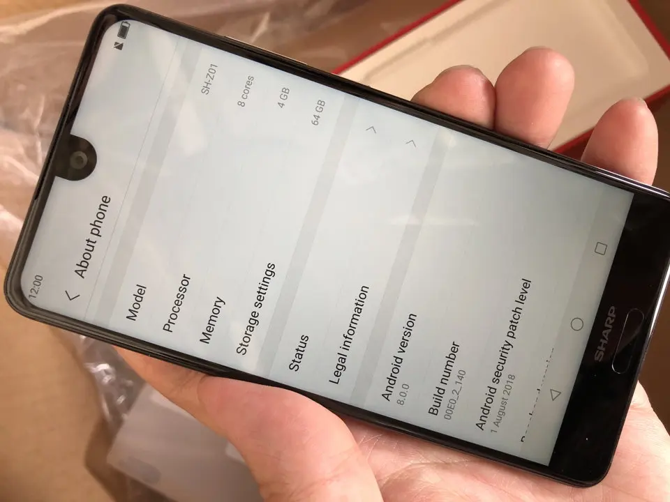 SHARP AQUOS S2(C10) Глобальная версия 5,5 дюймов FHD+ NFC Android 8,0 4 Гб ОЗУ 64 Гб ПЗУ восьмиядерный смартфон Snapdragon 630 2,2 ГГц 4G
