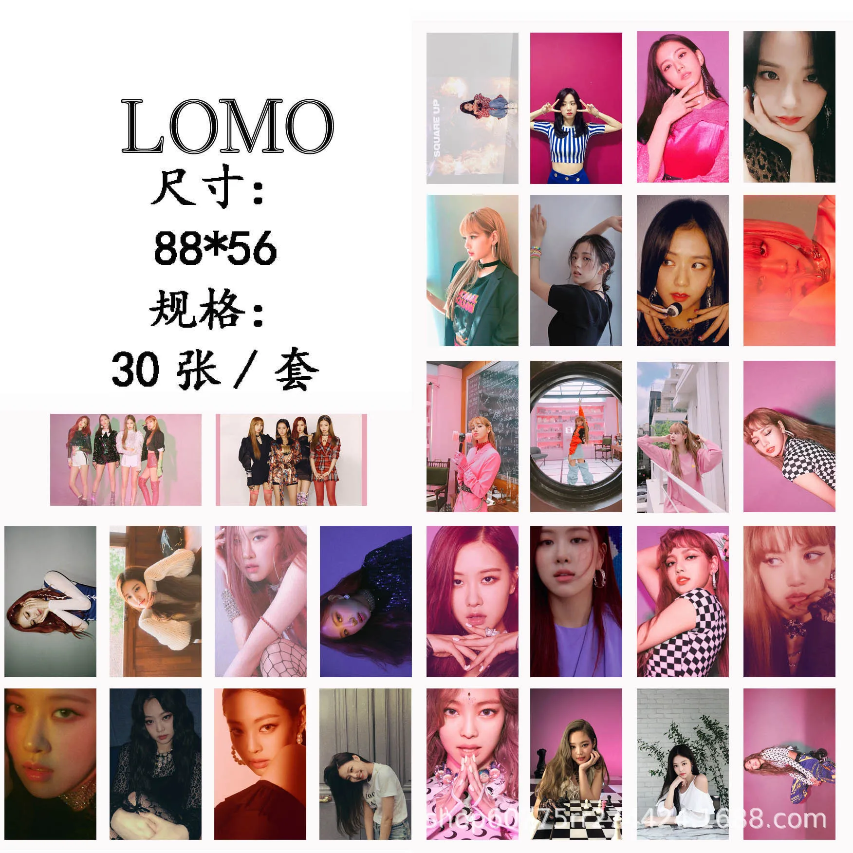30 шт./компл. KPOP Blackpink квадратный вверх Ablum фоторамка карты ЛОМО карта изображение Почтовые открытки декоративные канцелярские изделия вентиляторы принадлежности подарок