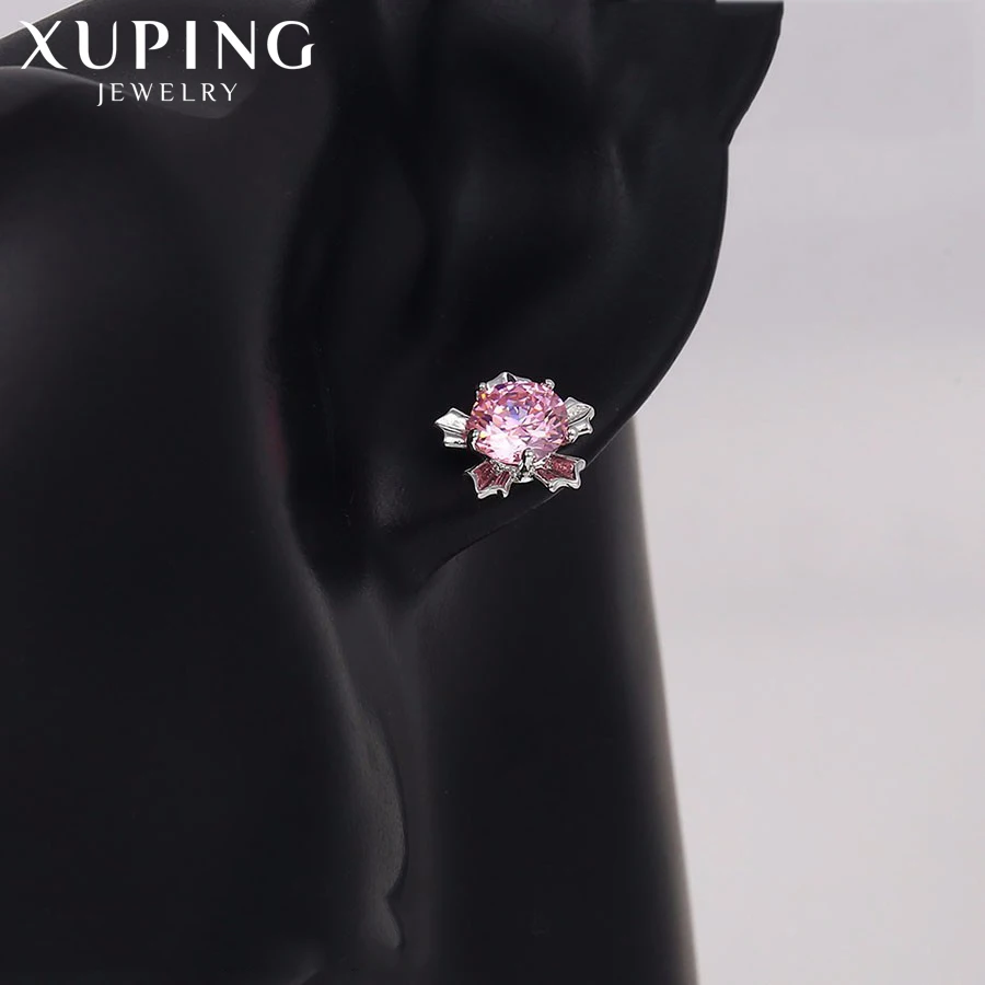 Xuping элегантные серьги новый дизайн синтетический кубический цирконий модные