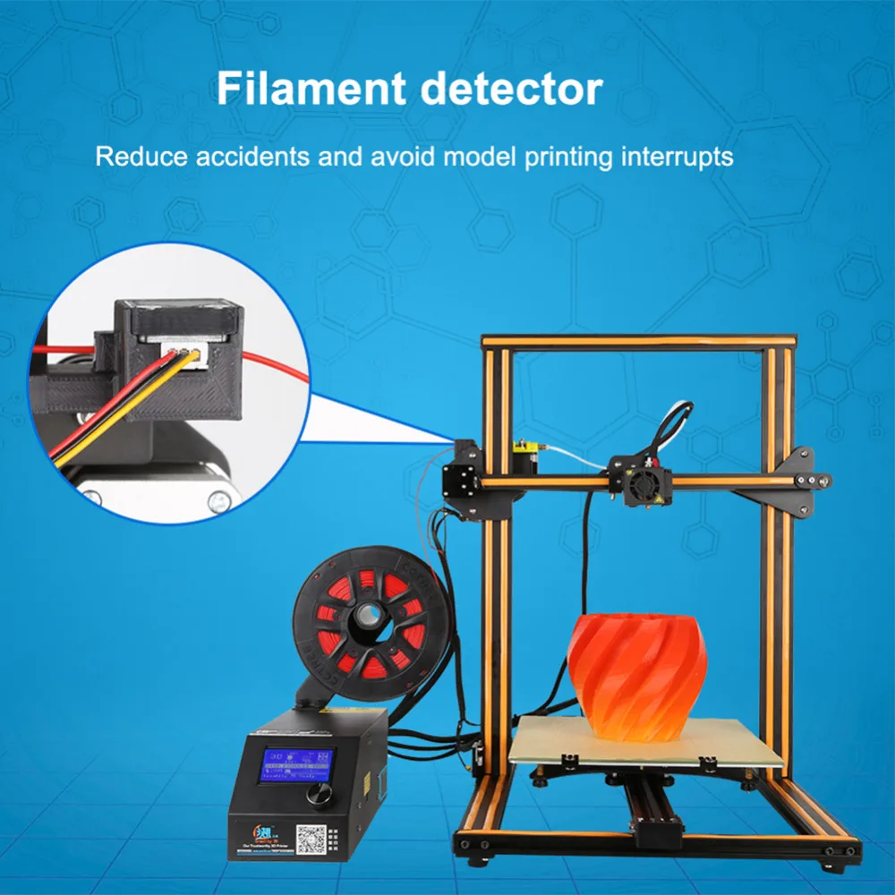 Creality 3D CR-10 S5 3d принтер большой Prusa I3 DIY Набор Большой DIY настольный 3d принтер DIY обучающая CR-10 серия