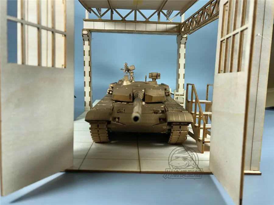 Масштаб 1/35 фабрика танков гаражный ремонтный цех танк картина DIY набор