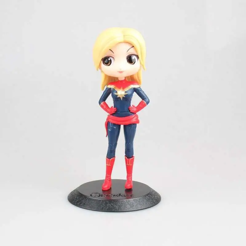 Qposkets Мститель League Edition фигурка большой глаз романы капитан черная овда 15 см ПВХ