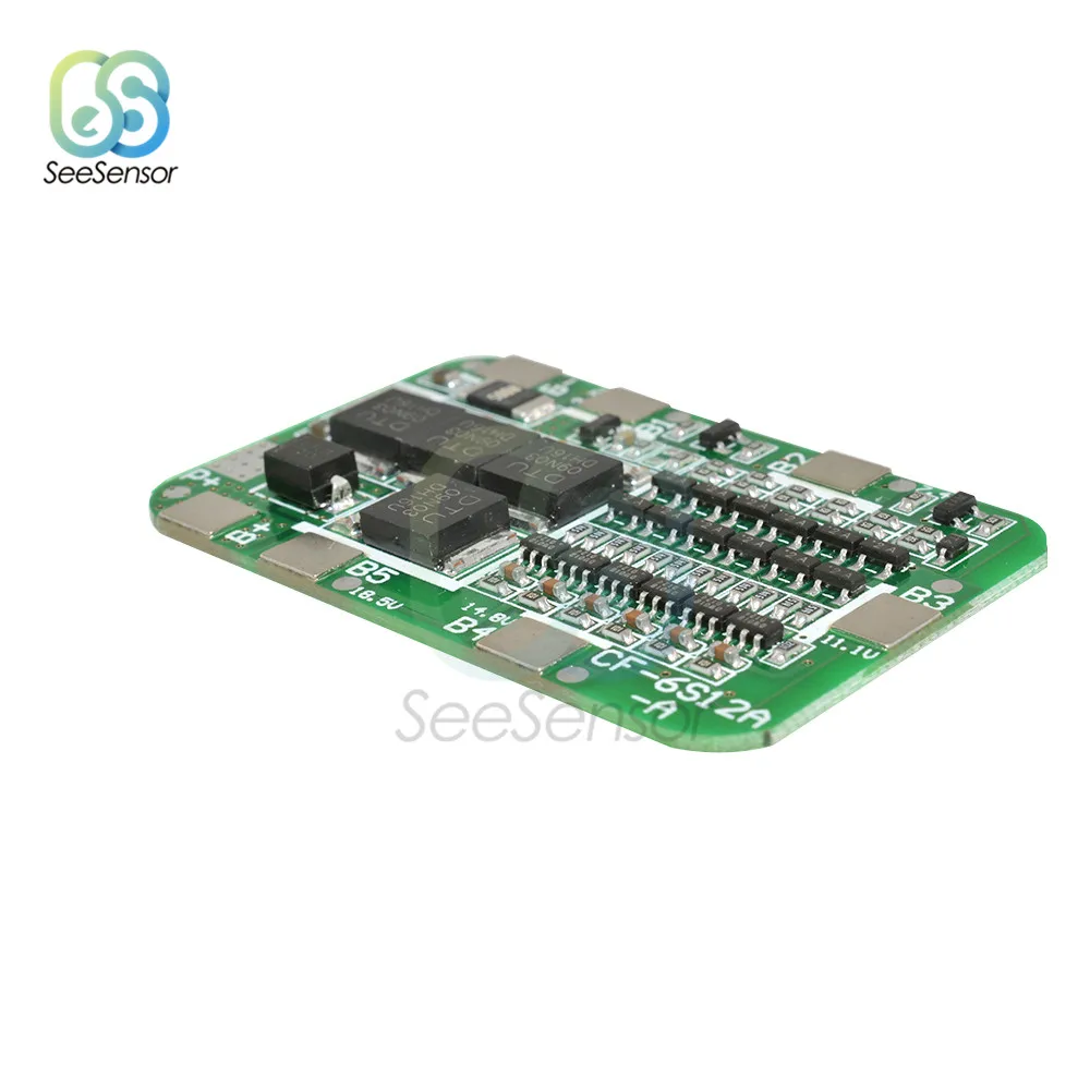 6S 15A 24V PCB плата защиты BMS для 6 модулей литий-ионных и литиевых батарей 18650 |