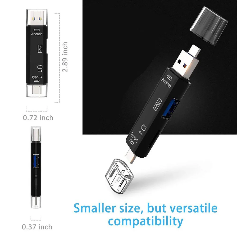 5 в 1 Usb 3,1 кард-ридер высокоскоростной SD TF Micro SD кард-ридер Тип C USB C Micro USB память OTG кард-ридер