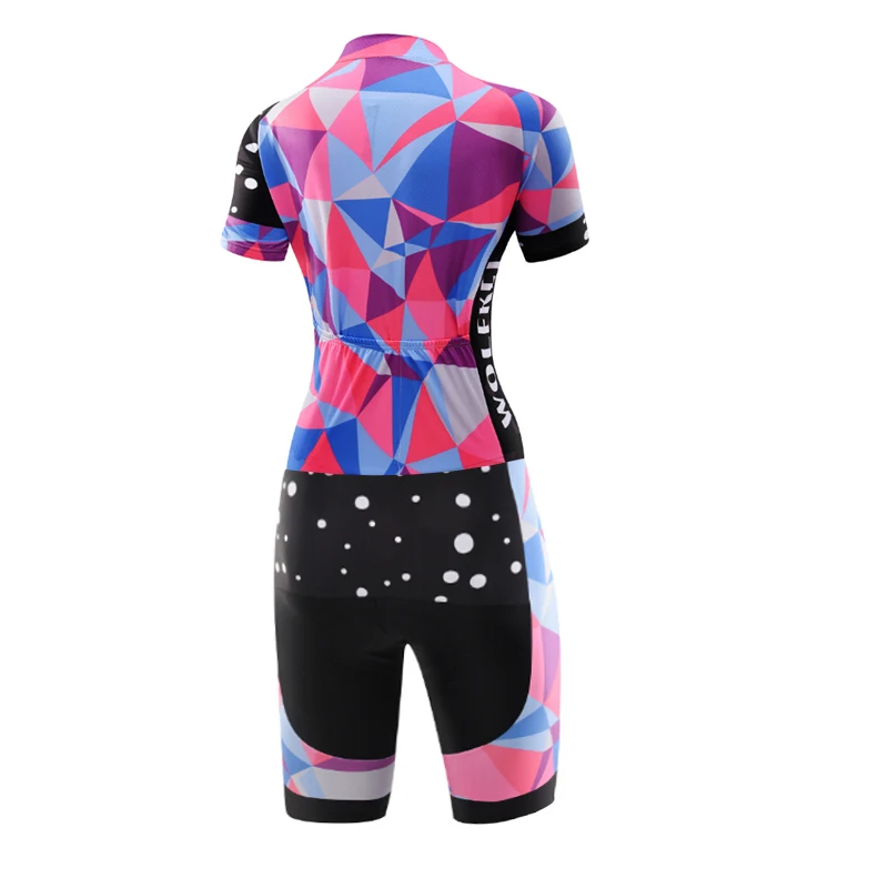 Новинка, хит, WOLFKEI Skinsuit, одежда для велоспорта, цельный комбинезон, Ropa Ciclismo, одежда для горного велосипеда, женская одежда для улицы# SK00024