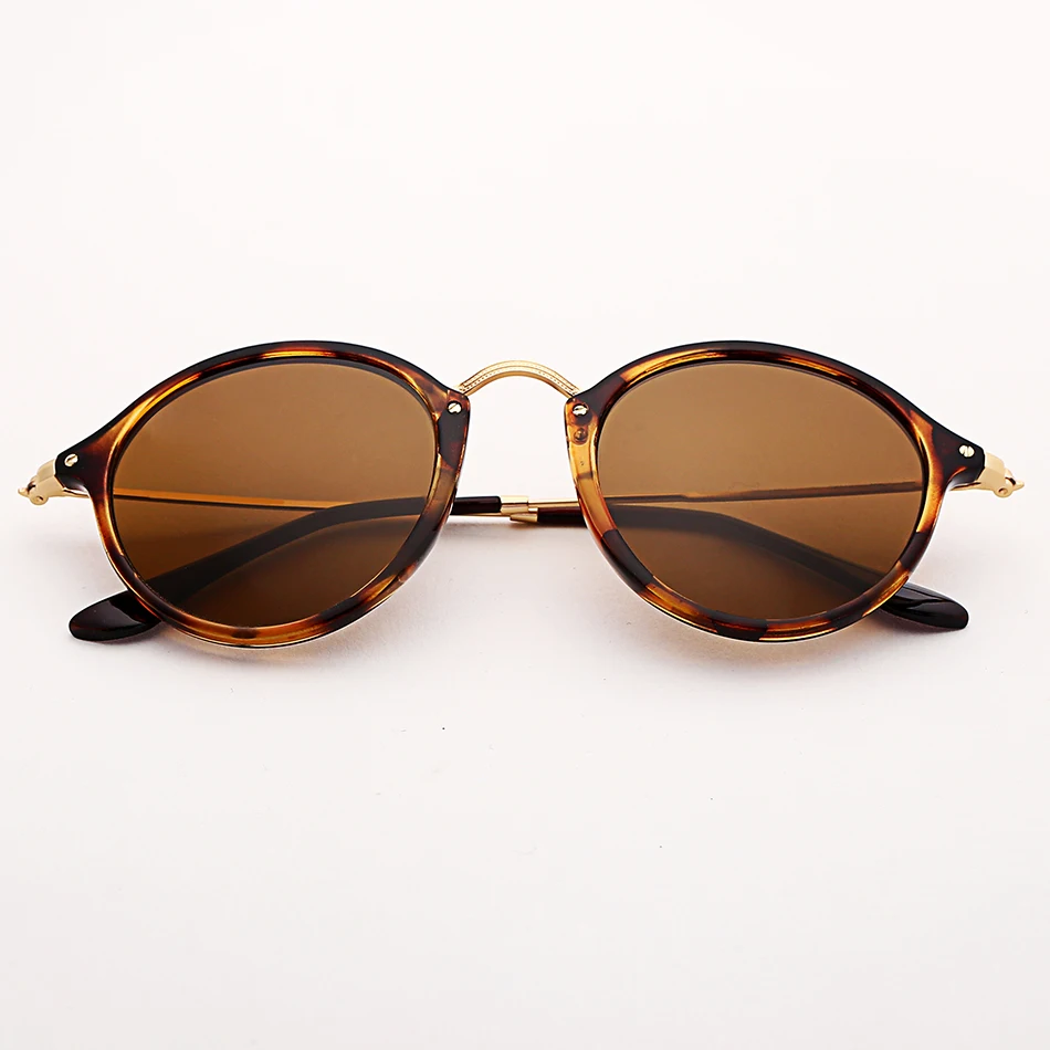 Очки солнцезащитные круглые поляризационные для мужчин и женщин винтажные