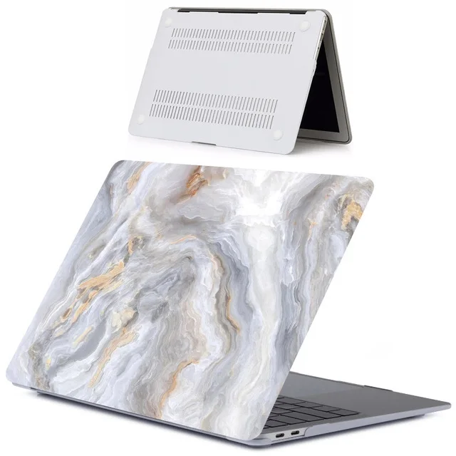 DLS-13 Популярный чехол для ноутбука с мраморным узором для Apple Macbook Pro retina Air 11 12 13 15, для Mac new Air/pro 13 дюймов A1932 A1708 - Цвет: DLS-13