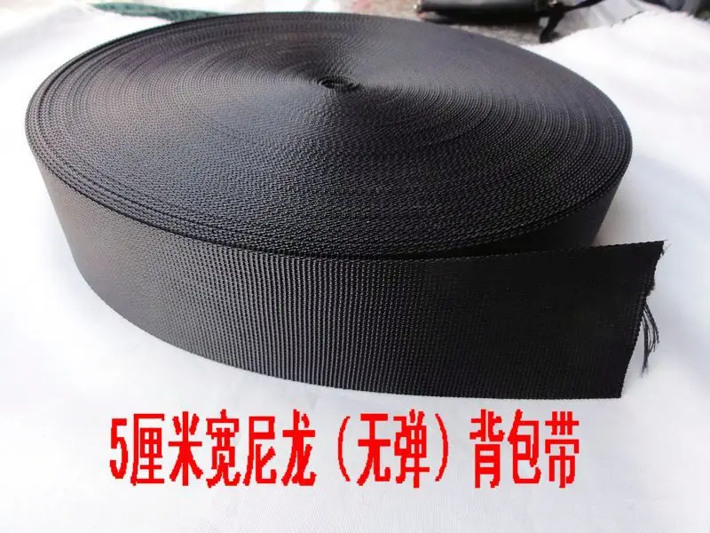 3meters/lot 5cm wide bags webbing high tenacity fabric for luggage computer polypropylene fiber black free shipping | Дом и сад