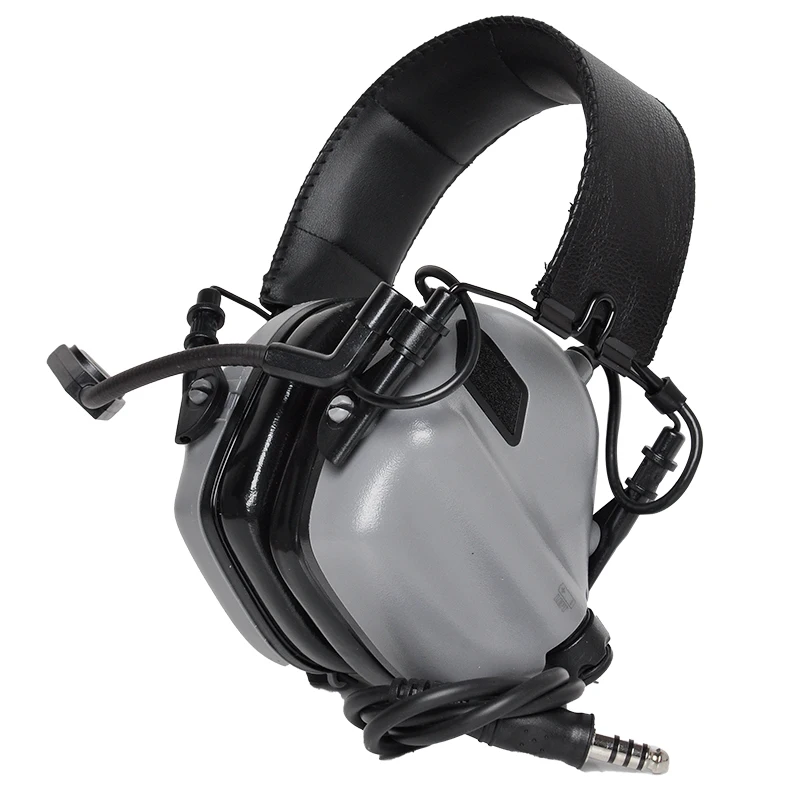 Gray OPSMEN Earmor Airsoftsports тактические наушники M32 с шумоподавлением, наушники для военной авиационной связи - Цвет: Gray