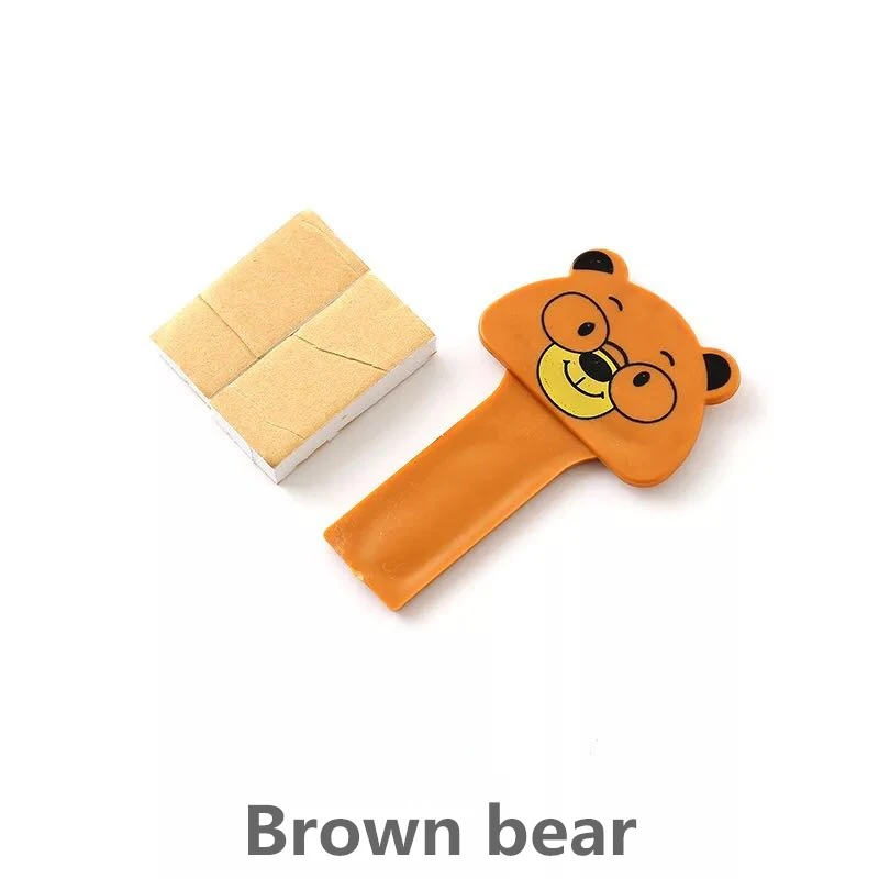 Brown bear 1 шт. прекрасные спасатели для сиденья унитаза, удобные для устройства крышки унитаза, туалет, горшок с кольцом, ручки, домашние изделия для ванной комнаты, набор - Цвет: Brown bear
