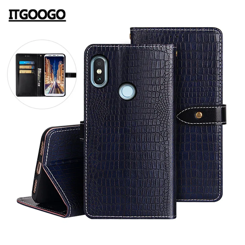 Itgoogo для Xiaomi Redmi Note 5 Pro Чехол 5,9" высокое качество крокодиловая кожа флип кожаный чехол для Redmi Note 5 Pro Чехол