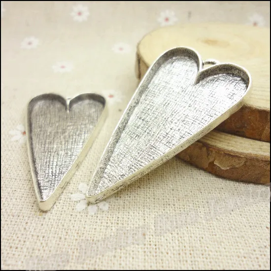 22 шт. Подвески Сердце рамка кулон тибетские серебряные бусины для ювелирных