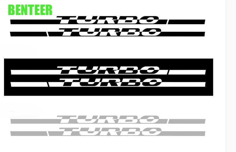 

2pcs TURBO car side body sticker for Volkswagen Beetle 2013 to 2017