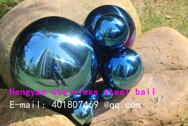 Синий шар из нержавеющей стали диаметром 80 мм полый декоративный предметы