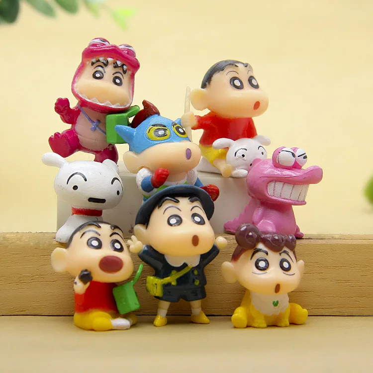 Игрушки 8 шт./компл. ПВХ Crayon Shinchan фигурка игрушка милый Shin Chan Фигурка Модели
