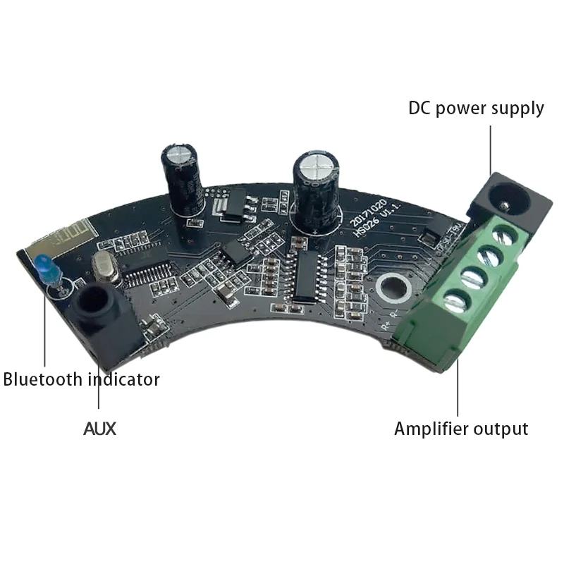 Плата усилителя мощности аудио Bluetooth 2 канальный потолочный динамик усилитель