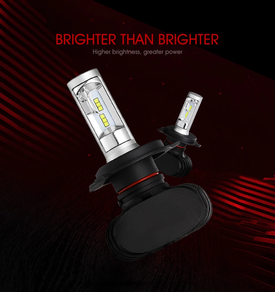 Auxmart NF15 серия Hi-Lo луч H4 светодиодный фонарь для автомобиля 6500K светодиодный H7 передние лампы H11 Светодиодный 9005 9006 Автомобильные фары 12 В 50 Вт безвентиляторный