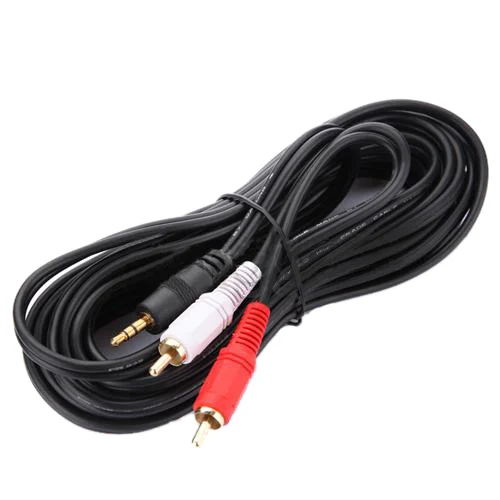 Аудиокабель с разъемом 5 м разъем AUX 3 мм 2 RCA разъема|audio cable|cable 3.5mmaux audio |
