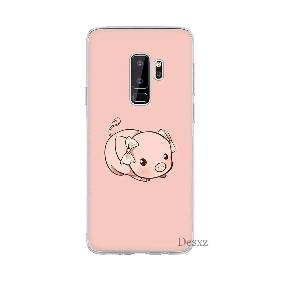 Чехол для телефона Desxz с милой Свинкой Samsung Galaxy S3 S4 S5 S6 S7 Edge S8 S9 S10 Plus S10e жесткий