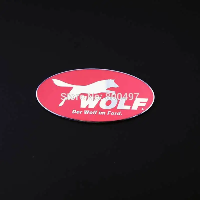 

Newest 3D Aluminium Alloy Car Trunk Emblem For Ford Wolf Car Accessories Adhesive Car Logo Car Styling Badge