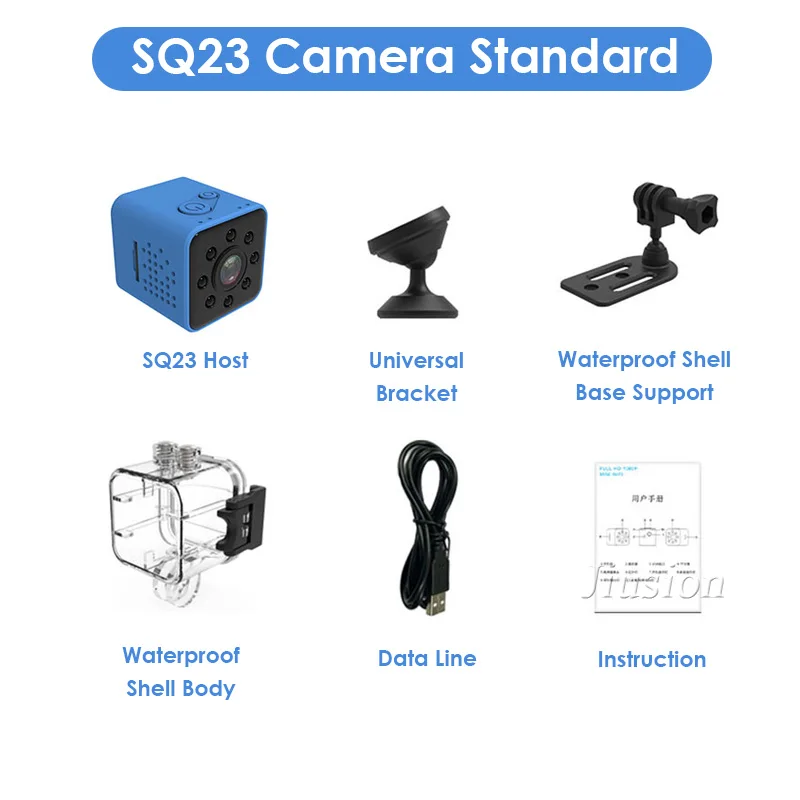 SQ23 Blue SQ11 SQ12 SQ23 Мини HD камера Espia Escondida маленькая экшн видеокамера Micro Body Gizli Kamera поддержка Скрытая TF карта - Цвет: SQ23 Blue