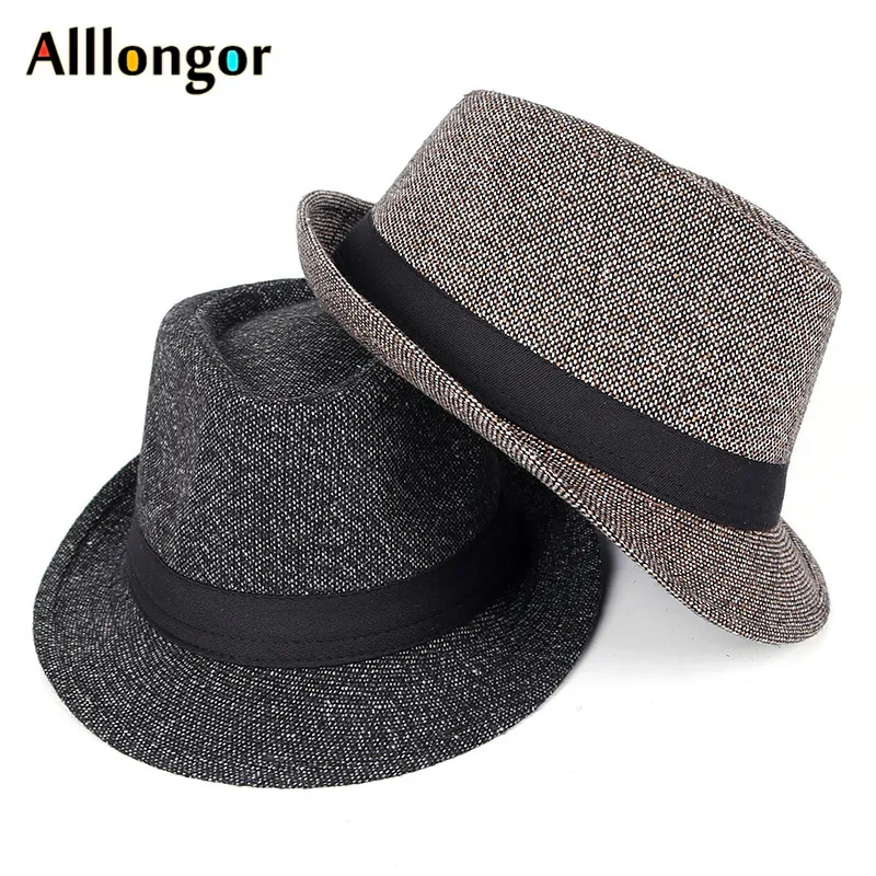 New Autumn Winter Fedoras Hat Men vintage black bonnet sombrero hombre Panama jazz cap dad hat