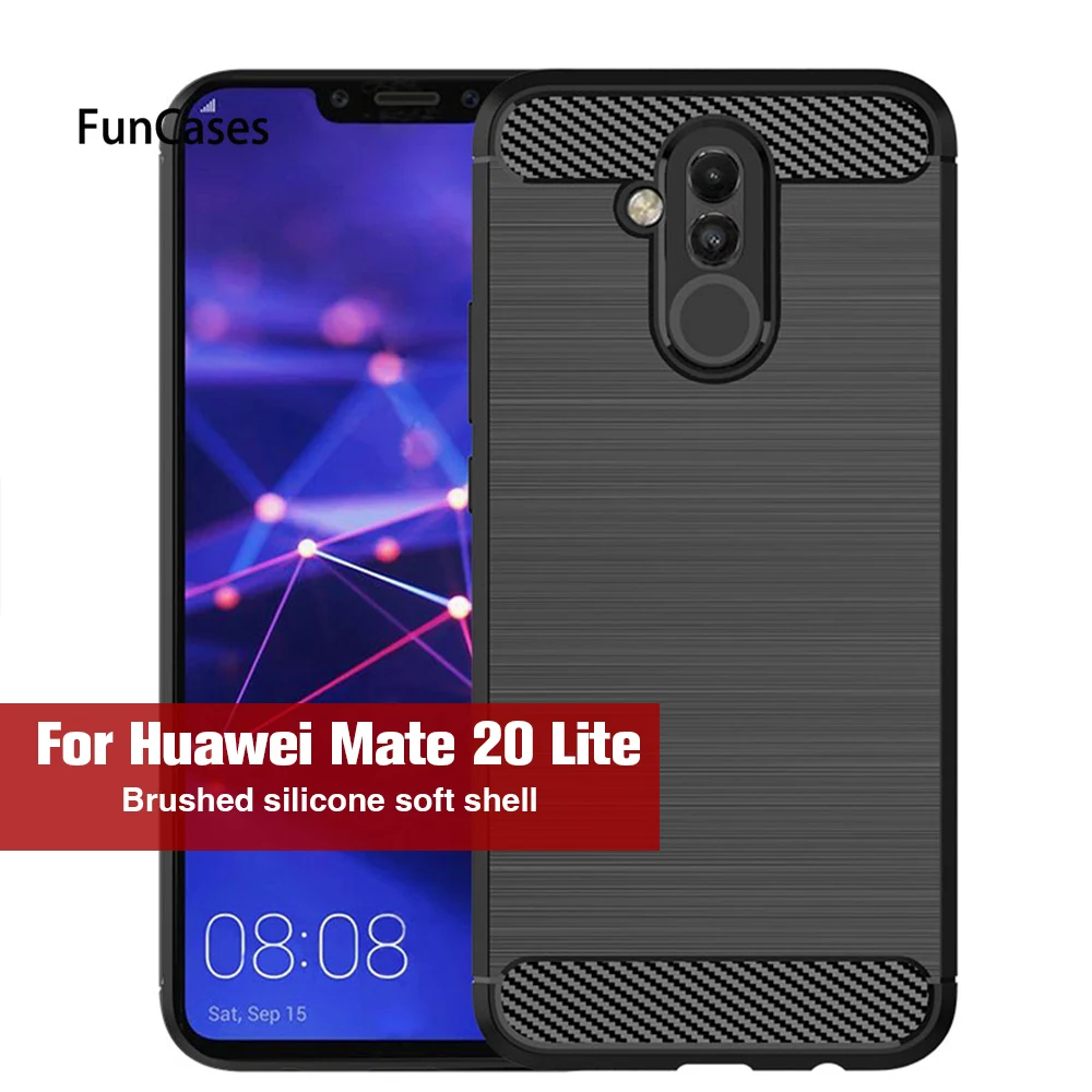 Чехол для huawei P Smart 2019 силиконовый мягкий чехол из углеродного волокна mate 20 Lite Pro P20