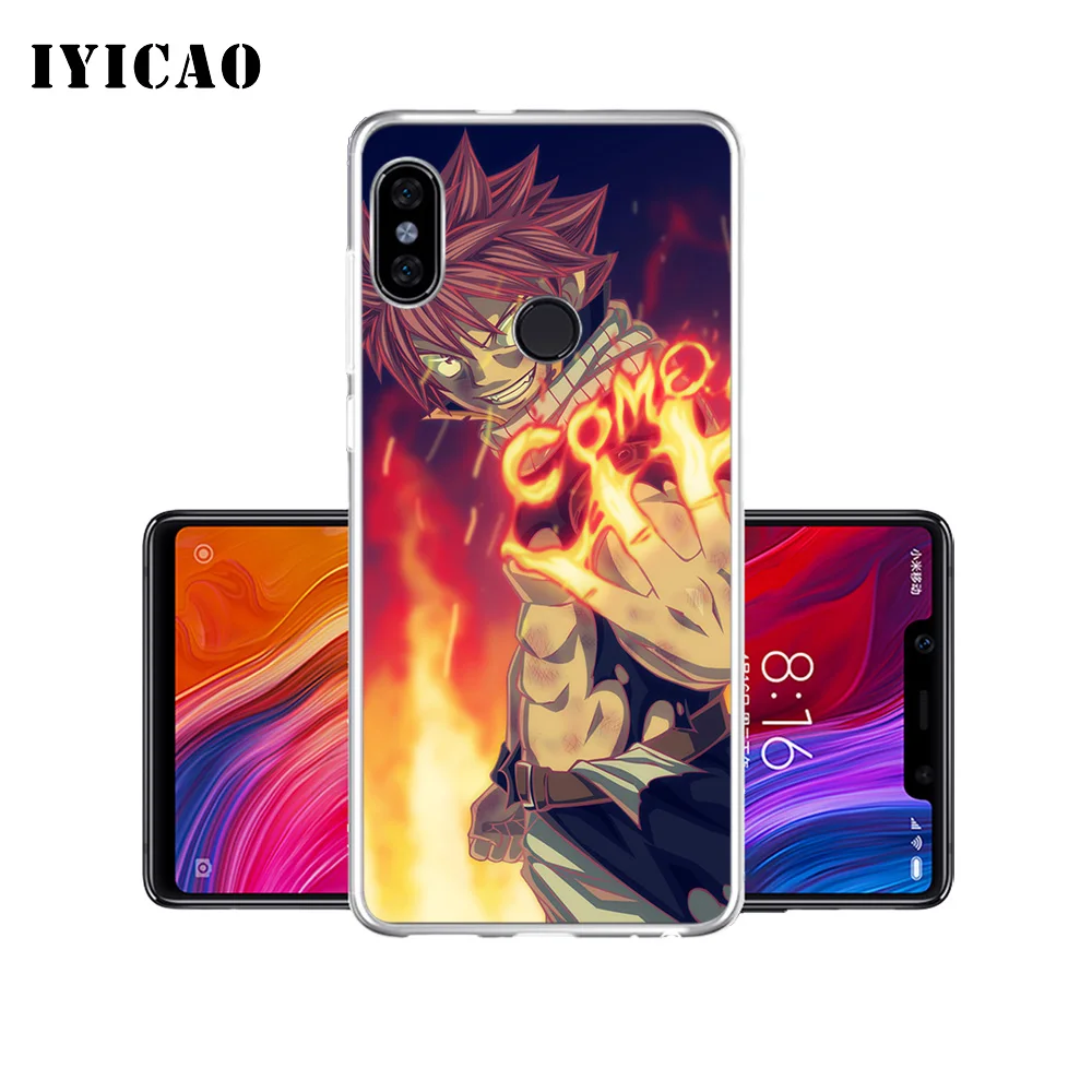 Мягкий силиконовый чехол для телефона IYICAO Natsu Dragneel Fairy Tail Xiaomi Mi 9 8 SE 6 A1 A2 Lite F1 MIX2S MIX3