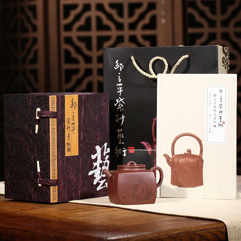 Песочный чайник высококачественный чай Liyuan Mine фиолетовая грязь квадратные